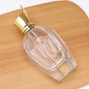 Unique Design 30ml 50ml 100ml Perfume Packaging Bottle Empty Thick Base Crimp Neck Glass <strong>Spray</strong> with Gold Caps and Pump Sprayer - Product Image 4
