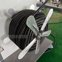 Haute vitesse formant la machine fil/câble Conduit tuyau extrudeuse PP PE PVC PA simple paroi ondulé tuyau flexible ligne d'extrusion