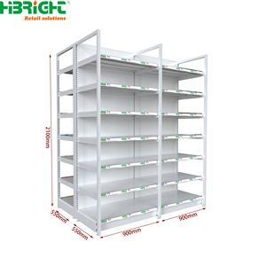 Estante de Exhibición de Doble Cara para Licores y Vinos, con Soporte para Pancartas, para Centros Comerciales y Supermercados - Product Image 6
