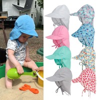 Sombrero de Sol Personalizado para Bebé con Protección UPF, Sombrero con Protección para el Cuello