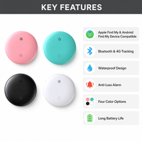 Traceur GPS intelligent Bluetooth étanche en silicone pour animaux de compagnie, localisateur anti-perte compact pour clés - Vente en gros