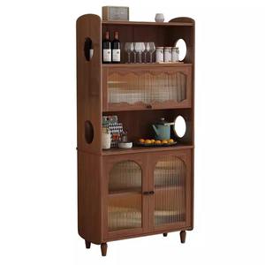 ตู้ไซด์บอร์ดไม้เนื้อแข็งสไตล์เรโทรโมเดิร์นฟาร์มเฮาส์ พร้อมตู้เก็บของหลายชั้นแบบรักษ์โลกสำหรับ<span class=keywords><strong>ห้อง</strong></span><span class=keywords><strong>ครัว</strong></span>และห้องนั่งเล่น - Product Image 5