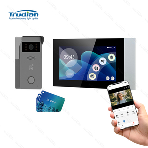 Trudian không thấm nước thông minh Wifi cửa chuông <span class=keywords><strong>video</strong></span> chuông cửa 2 dây thông minh cửa chuông cửa trước điện thoại máy ảnh liên lạc - Product Image 1