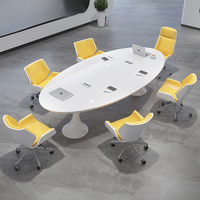 Table de conférence modulaire extensible de luxe moderne avec pieds en bois pour bureau, bureau à domicile, école et hôpital