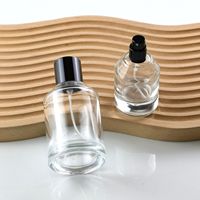 Botol semprot kaca parfum isi ulang 30 ml 50ml 1.7oz botol parfum perjalanan kosong besar botol parfum pengganti isi ulang
