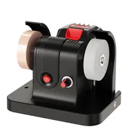 Mini machine de ponçage de table multifonctionnelle pour le ménage, avec double meule, pour affûter les couteaux, éliminer la rouille et polir