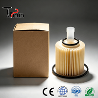 Cartouche de filtre à huile en papier écologique Tushun 04152-YZZA6 pour pièces de rechange de moteur Toyota, comprend un joint torique/une garniture