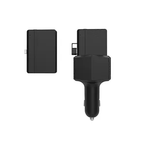 नया डिज़ाइन इमरजेंसी पावर बैंक डुअल पोर्ट कार चार्जर 30W टाइप सी पीडी क्यूसी 3.0 क्विक यूएसबी चार्जर फोन फास्ट कार चार्जर फोन के लिए