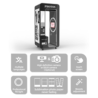 Cabina de Fotos Todo en Uno, Máquina Expendedora con Impresora, Software, Logotipo, Carcasa Personalizable, Control Remoto, Proveedor de Alta Tecnología