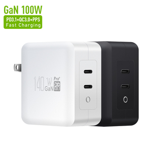 <span class=keywords><strong>Cargador</strong></span> GaN de 140 W con 2 Puertos USB-C Tipo C de Carga Rápida, Adaptador de Corriente para Viajes, PD3.1, para <span class=keywords><strong>Apple</strong></span> <span class=keywords><strong>iPhone</strong></span>, Macbook, Teléfono, Laptop - Product Image 1