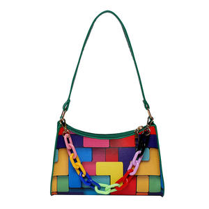 Bolso de Cadena Avanzado para Mujer 2025, Nuevo Estilo Versátil de Otoño Invierno, Bolso Bandolera de Un Solo Hombro con Dos Correas, Diseño Cuadrado Pequeño - Product Image 1