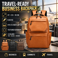 Sac à dos de sport décontracté grande capacité personnalisé avec compartiment pour ordinateur portable 14 pouces et sangle de chariot pour les voyages, les trajets quotidiens et le travail