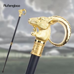 Canne de gentleman créative en métal Golden Sheep Script Killer, bâton de marche élégant et stylé, non affûté - Product Image 4