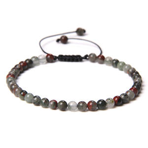Haute qualité 4mm fait à la main Couple Stretch réglable pierres précieuses perles <span class=keywords><strong>Bracelet</strong></span> pour hommes femmes accessoires de mode - Product Image 2