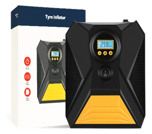 เครื่องสูบลมยางแบบพกพา ไฟฟ้า สำหรับรถยนต์ พร้อมหน้าจอดิจิตอล แสดงแรงดันลมยาง  วัสดุ ABS  ตั้งค่าแรงดันลมยางได้ - Product Image 3