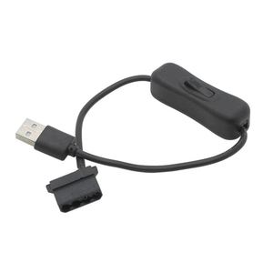 USB a gran Molex de 4 pines interruptor de línea de Cable de alimentación del ventilador de caja de la computadora adaptador de Cable 12V 4Pin hembra a 5V USB macho adaptador de Cable USB - Product Image 1