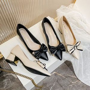 5CM Trendy Color Sandale Talon Summer Sexy Job Shoe Women Pumps Low <b>Heels</b> for Ladies - Product Image 6