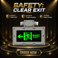 Lampe de signalisation d'urgence LED antidéflagrante pour marché vietnamien, en alliage d'aluminium, 1W, avec batterie de secours Ni-Cd, éclairage d'évacuation de sécurité incendie