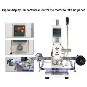 Mini Digital Heat <strong>Press</strong> <strong>Machine</strong> Automatic Foil Feeding Custom DIY Logo Stamp Hot Foil Stamping <strong>Machine</strong> for <strong>Leather</strong> Wood Paper
