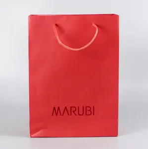厂家批发技术中国批发包装纸供应红色纸袋红酒礼品袋便宜礼品袋