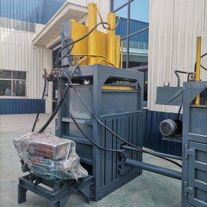 פסולת נייר מדחס קרטון אלומיניום יכול ללחוץ מכונת baling הידראולי אנכי מכונת baler הידראולי עם מנוע דיזל - Product Image 2