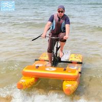 Vélo aquatique SUP long à ponton, monoplace, avec cadre en aluminium et coussin d'air avant hydrodynamique pour la mer, portable, de Chine, Lumark