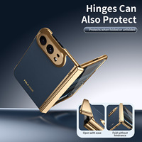 Étui de téléphone pliable Minibook avec protection intégrale en verre électroplaqué PC+PU pour iPhone Duo Fold ultra