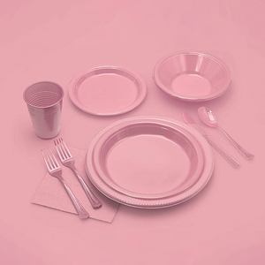 Wholesale Dinner Dessert Dim Sum PS Plate <b>Disposable</b> <b>Tableware</b> Plastic Plates for Wedding Party - Product Image 3