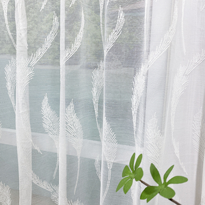Rouleau d'ombrage en dentelle, 10 pieds ifr, tulle brodé turc, <span class=keywords><strong>organza</strong></span> polyester voile <span class=keywords><strong>blanc</strong></span>, rideau en tissu transparent - Product Image 3