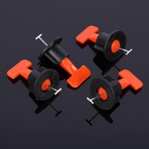 Outil de nivellement de carreaux en forme de T, finition mate en plastique, installation facile, accessoires de revêtement de sol - Product Image 1