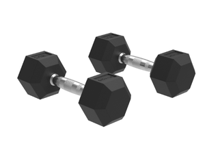 MDBuddy siyah kauçuk Hex dambıl altıgen dambıl Hex kauçuk dambıl seti - Product Image 3