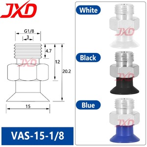 Ventosa de Vacío VAS VASB <span class=keywords><strong>Serie</strong></span> 15 30 40 55 75 100 125 Compatible con Festo, Almohadilla de Silicona NBR para Automatización Industrial - Product Image 6
