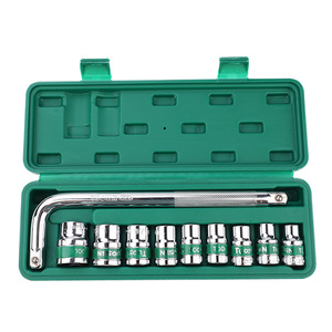 Juego de llaves de vaso Tuosen de 10 piezas con accionamiento de 1/2 pulgada, de acero con alto contenido de carbono, para herramientas de reparación de automóviles y del hogar. - Product Image 1