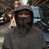 Vestes coupe-vent en nylon imperméables à fermeture éclair pour hommes, design personnalisé, veste de haute qualité, veste coupe-vent en nylon pour l'extérieur
