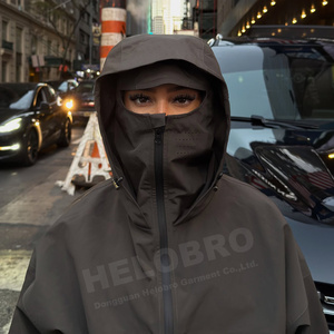 Custom Design Windproof Waterproof Nylon Zip up <strong>Jackets</strong> for <strong>Men</strong> High Quality <strong>Pullover</strong> Coat Outdoor Nylon Windbreaker <strong>Jackets</strong> - Product Image 4
