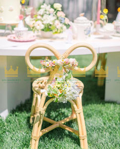 Silla Infantil de Ratán Hecha a Mano, Moderna y Segura, para Fiestas de Cumpleaños, Eventos en Sala de Estar, Muebles Infantiles de Mimbre Natural - Product Image 2