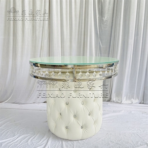 Prezzi all'ingrosso eventi Hotel festa di nozze tavoli rotondi <span class=keywords><strong>in</strong></span> acciaio inox Base rosa specchio di <span class=keywords><strong>vetro</strong></span> trasparente di cristallo torta <span class=keywords><strong>tavolo</strong></span> - Product Image 4