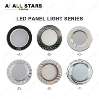 Plafonnier LED ultra fin, panneau lumineux LED rond encastré, 7W 9W 12W 15W 18W SMD, sans cadre, spot encastré, plafonnier LED