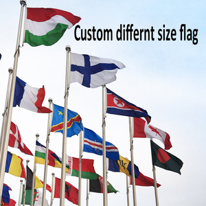 Drapeau de bannière promotionnelle pas cher grand drapeau personnalisé national en polyester d'impression numérique - Product Image 6