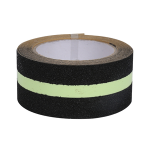 Cinta de PVC negra antideslizante, tira fotoluminiscente, luminosa, esmerilada, <span class=keywords><strong>fluorescente</strong></span>, impermeable, sensible a la presión, 5M para advertencia - Product Image 4