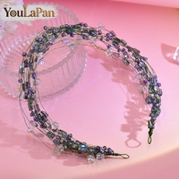 YouLaPan – bandeau de mariage minimaliste pour mariée, tissage de perles fait à la main, accessoires de cheveux à la mode pour femmes, pour banquet, fête dansante, YXA209