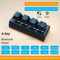 Keyboard Mekanik Mini USB Dual Mode Kustom untuk Kantor dan Game, dengan Tombol Satu Sentuhan untuk Salin dan Tempel serta Pemrograman