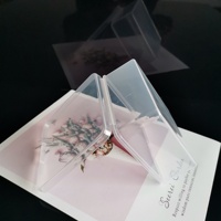 Boîte d'emballage à charnière transparente en PP personnalisée, écologique et recyclable, pour bijoux, artisanat et perles