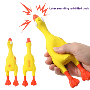 Futurepets 23cm toplu diş temizleme interaktif gıcırtılı sevimli tavuk lateks çiğnemek oyuncak kapalı ve açık oyun için köpekler için - Product Image 5