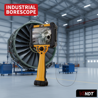 Endoscope industriel ultra-fin de 0,95 mm, écran HD 6''IPS, source de lumière LED, boroscope portable pour l'inspection des pales de moteur d'avion