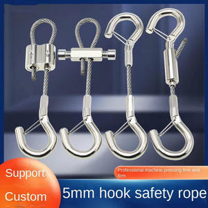 Câble de suspension en acier inoxydable de 5 mm avec boucle autobloquante télescopique réglable pour appartement et villa - Product Image 1
