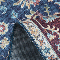 Bester Preis, Marineblauer Persischer Teppich im Used-Look, 3D-Gedruckte Teppiche für das Wohnzimmer