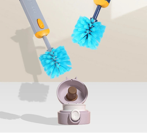 Wholesale 4 in 1 <b>Bottle</b> Cleaner <b>Brush</b> Multifunctional Cup Cleaning <b>Brushes</b> Water <b>Bottles</b> Clean Tool Mini Silicone U-shaped - Product Image 2