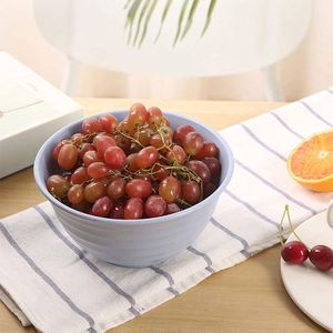 Ensemble de vaisselle de luxe en paille de blé, compatible micro-ondes, assiettes et bols - Product Image 2