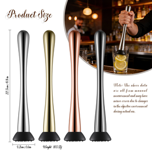 Prix de gros Agitateur métallique réutilisable <span class=keywords><strong>Pilon</strong></span> Acier inoxydable Bâton de pressage écrasé <span class=keywords><strong>Marteau</strong></span> à glace Taille épaisse <span class=keywords><strong>Pilon</strong></span> - Product Image 2